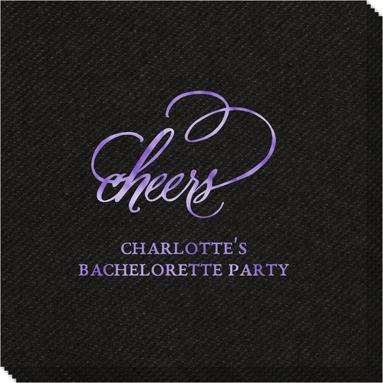 Refined Cheers Linen Like Napkins